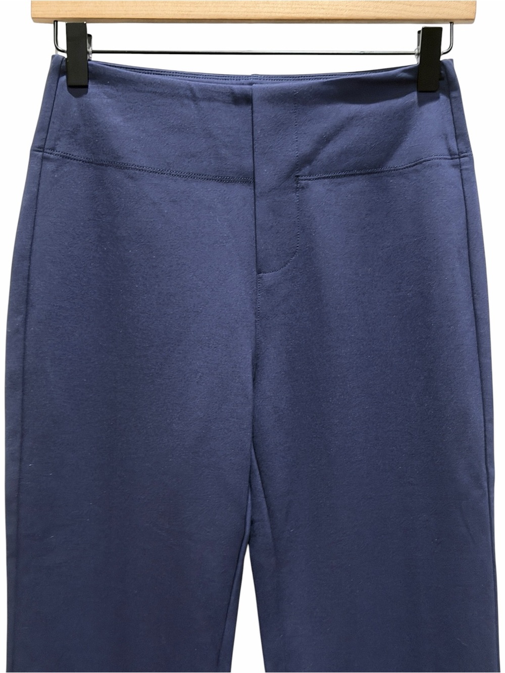 Halara Flex High Waisted Back Side Pocket Slight Flare Work Pants Navy Size XS - Picture 3 of 11